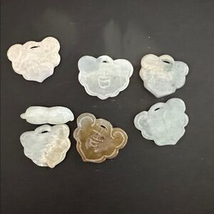 Vintage Chinese Jade Pendants Bundle Lot